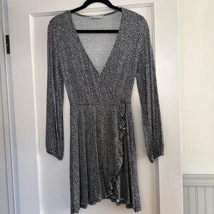 Pull & Bear Polka Dot Wrap Dress